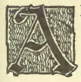 A (illuminated letter for although)