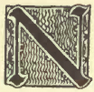 N (illuminated letter for nine)