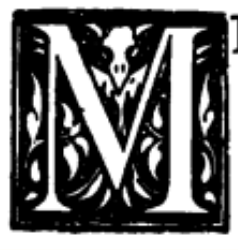 M (illuminated capital for for Mr. Weston)