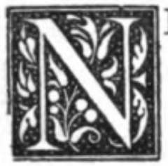 N (illuminated capital for not)