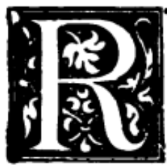 R (illuminated capital for Ruth)