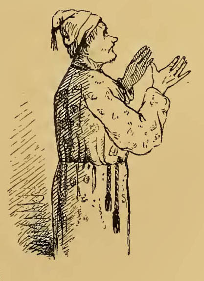 man in a dressing gown and cap