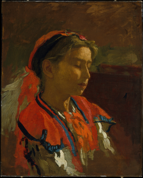 portrait of woman in profile