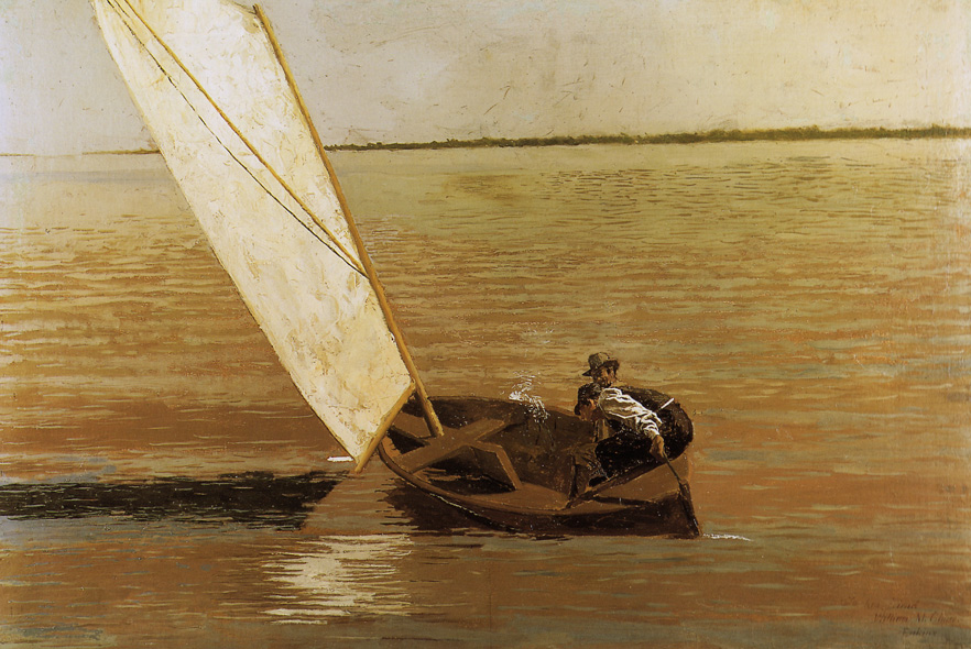 man in sailboat