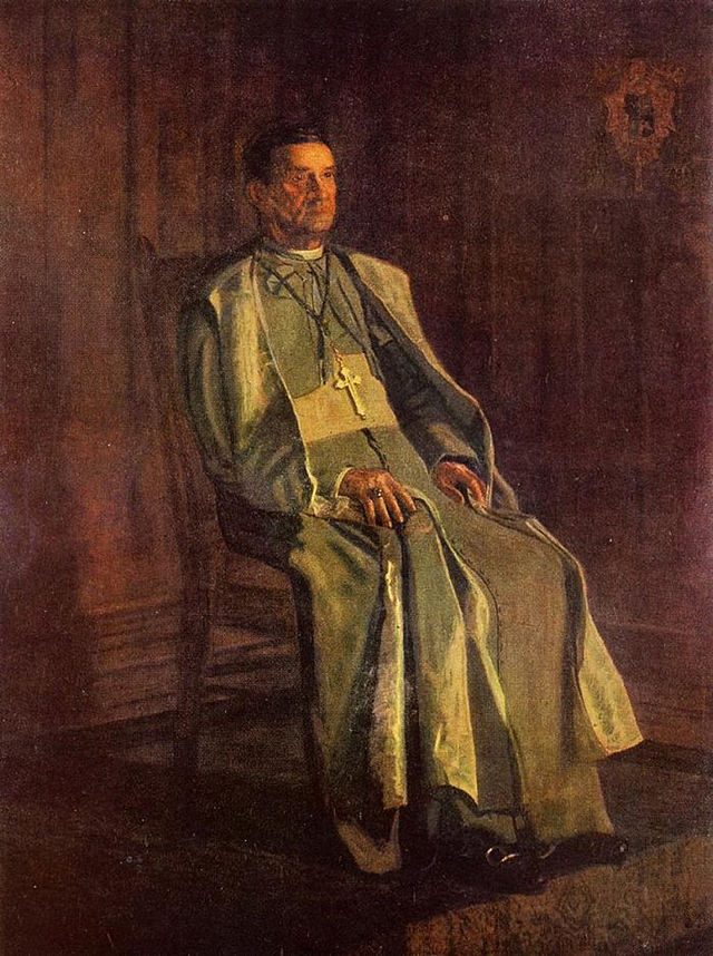 man in green religious garment
