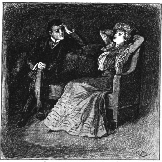 Man and woman sitting.