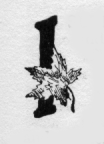 Maple leaf. I (illuminated capital for I slept)
