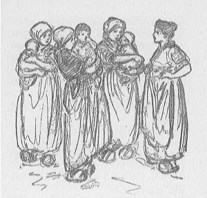 a group of women talking