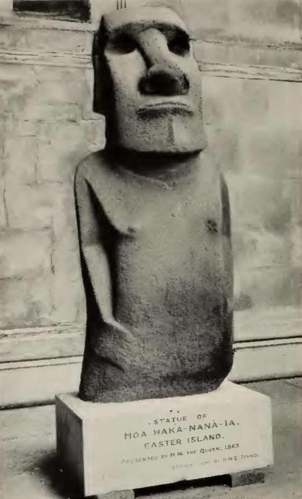 stone statue of head and torso
