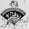 Small image of a child behind a large fan.