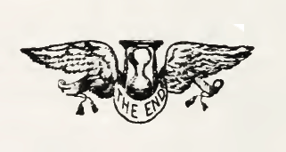 small image of wings holding a banner that says the end