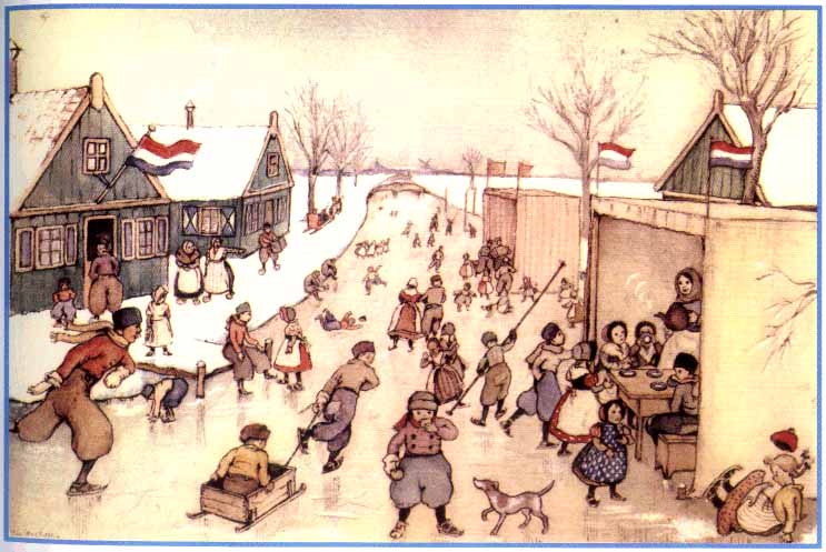 Icy street scene