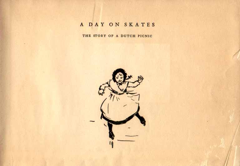  Pre title page with a girl in a fur hood skating.