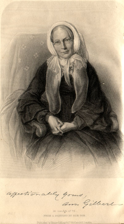 Portrait of Mrs. Gilbert as an elderly lady, seated
