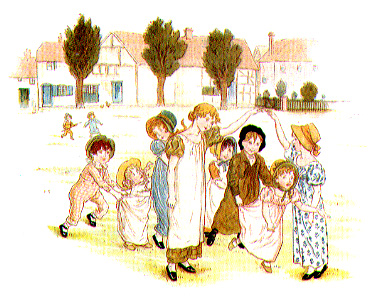 group of children of varying ages playing