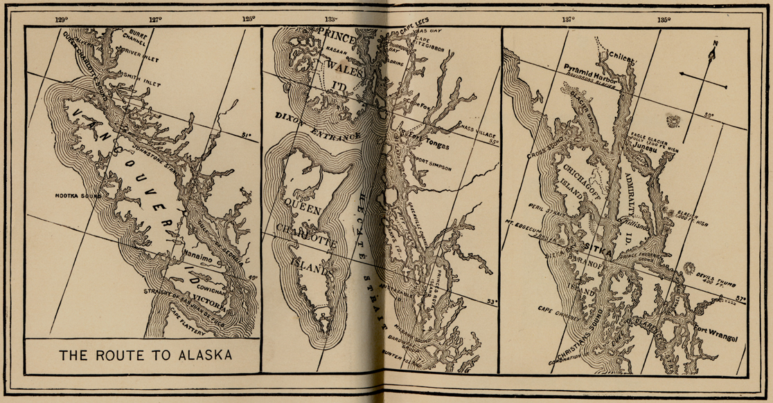 Map of The Route to Alaska